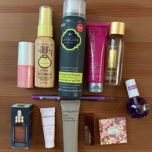 Travel makeup and hair care kit